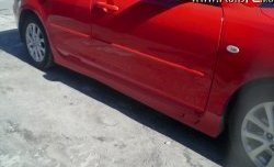 4 099 р. Пороги накладки Sport Mazda 3/Axela BK дорестайлинг, хэтчбэк (2003-2006) (Неокрашенные)  с доставкой в г. Пермь. Увеличить фотографию 6