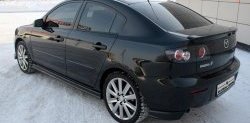 4 599 р. Пороги накладки Global-Tuning Mazda 3/Axela BK дорестайлинг седан (2003-2006) (Неокрашенные)  с доставкой в г. Пермь. Увеличить фотографию 3