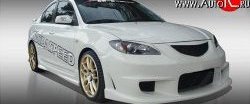 15 649 р. Пороги накладки Mazda Speed Mazda 3/Axela BK дорестайлинг седан (2003-2006) (Неокрашенные)  с доставкой в г. Пермь. Увеличить фотографию 2
