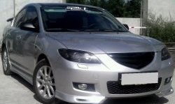 Комплект клыков Sport-V2 на передний бампер автомобиля Mazda 3/Axela  BK (2003-2006) дорестайлинг седан
