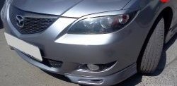 2 309 р. Комплект клыков Sport-V2 на передний бампер автомобиля  Mazda 3/Axela  BK (2003-2006) дорестайлинг седан (Неокрашенная)  с доставкой в г. Пермь. Увеличить фотографию 2