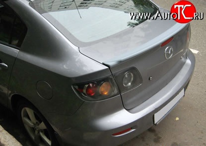 3 099 р. Спойлер Style Mazda 3/Axela BK дорестайлинг седан (2003-2006) (Неокрашенный)  с доставкой в г. Пермь