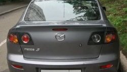 3 099 р. Спойлер Style Mazda 3/Axela BK дорестайлинг седан (2003-2006) (Неокрашенный)  с доставкой в г. Пермь. Увеличить фотографию 3