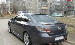 3 499 р. Узкий козырёк на заднее лобовое стекло EX-Style Mazda 6 GH дорестайлинг седан (2007-2010) (Неокрашенный)  с доставкой в г. Пермь. Увеличить фотографию 3