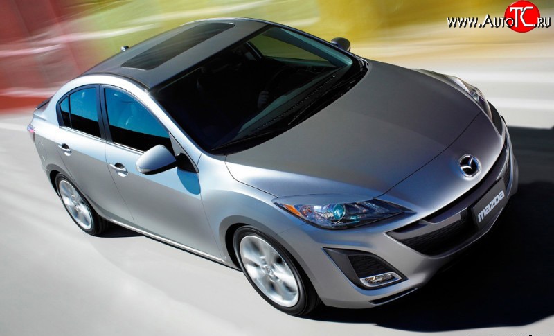 1 099 р. Реснички Sport  Mazda 3/Axela  BL (2009-2013) дорестайлинг седан, дорестайлинг, хэтчбэк 5 дв., рестайлинг седан, рестайлинг, хэтчбэк (Неокрашенные)  с доставкой в г. Пермь