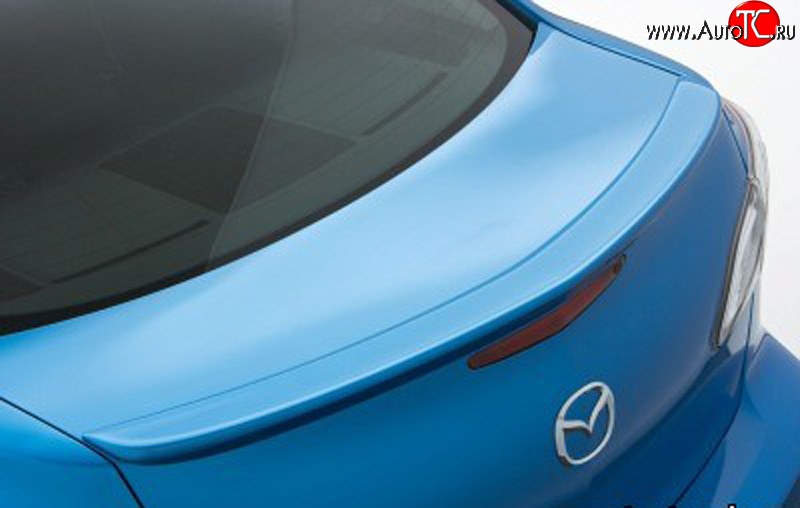 3 399 р. Лип спойлер Sport Mazda 3/Axela BL дорестайлинг седан (2009-2011) (Неокрашенный)  с доставкой в г. Пермь