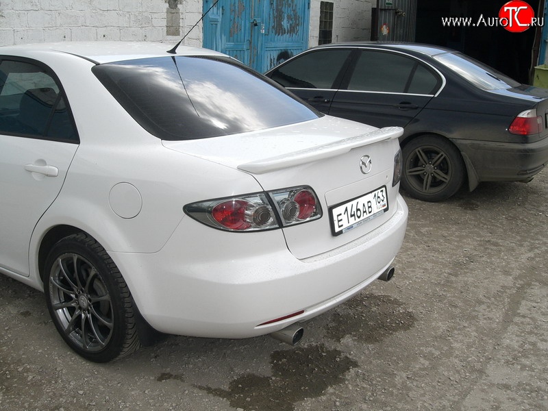 4 899 р. Спойлер GTI со стоп-сигналом Mazda 6 GG седан дорестайлинг (2002-2005) (Неокрашенный)  с доставкой в г. Пермь