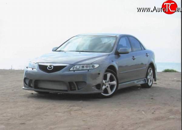 8 449 р. Передний бампер на Mazda 6 GG седан дорестайлинг (2002-2005)  с доставкой в г. Пермь