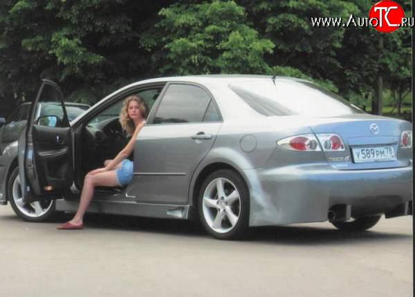 8 249 р. Задний бампер Mazda 6 GG седан дорестайлинг (2002-2005)  с доставкой в г. Пермь