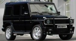 4 299 р. Накладка переднего бампера Brabus Mercedes-Benz G class W463 5 дв. дорестайлинг (1989-1994) (Неокрашенная)  с доставкой в г. Пермь. Увеличить фотографию 2