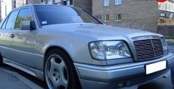 4 299 р. Накладка переднего бампера GT Dynamics Mercedes-Benz E-Class W124 седан дорестайлинг (1984-1993) (Неокрашенная)  с доставкой в г. Пермь. Увеличить фотографию 4