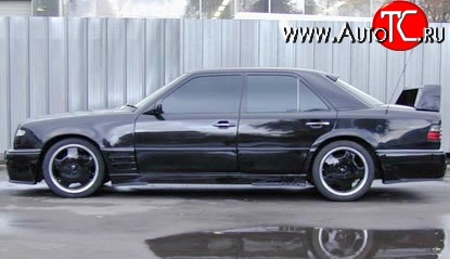 5 949 р. Пороги накладки Storm Mercedes-Benz E-Class W124 седан дорестайлинг (1984-1993) (Неокрашенные)  с доставкой в г. Пермь