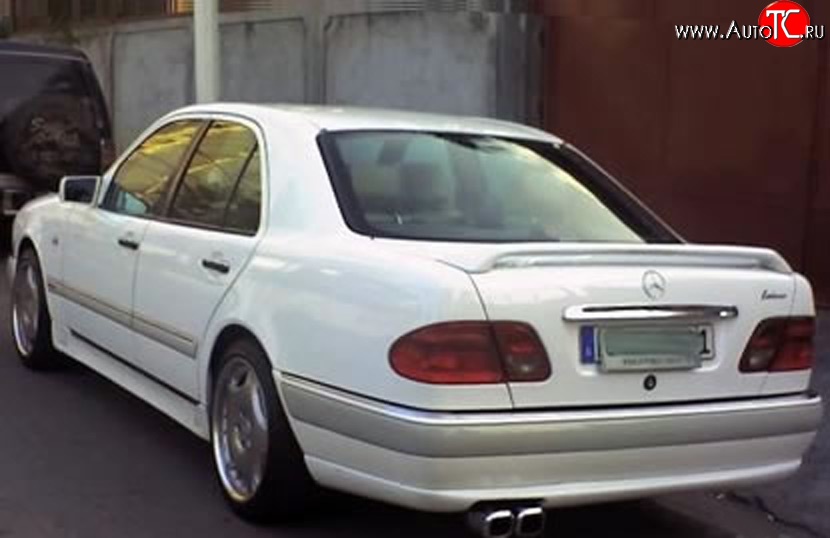 3 799 р. Накладка заднего бампера LORINZER Style Mercedes-Benz E-Class W210 дорестайлинг седан (1996-1999) (Неокрашенная)  с доставкой в г. Пермь
