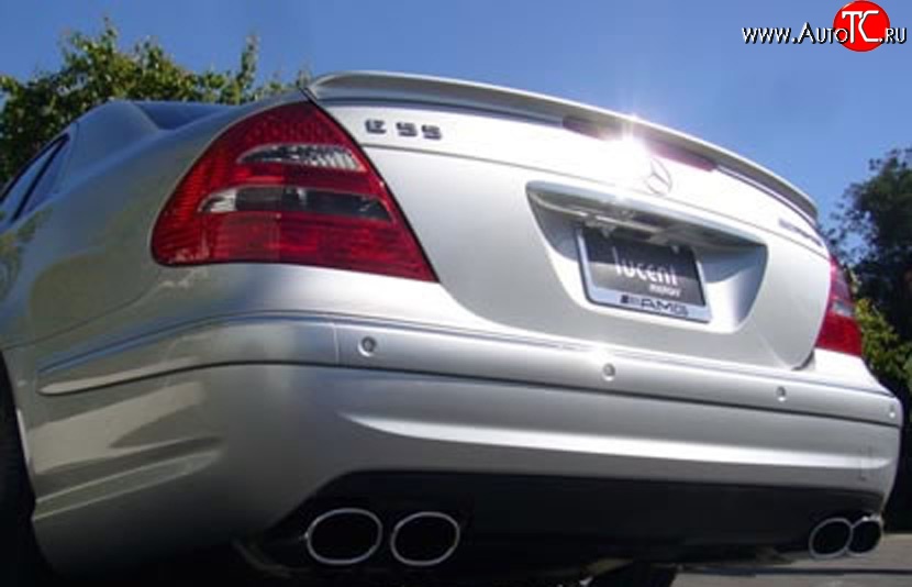 5 099 р. Лип спойлер AMG Mercedes-Benz E-Class W211 дорестайлинг седан (2002-2006) (Неокрашенный)  с доставкой в г. Пермь