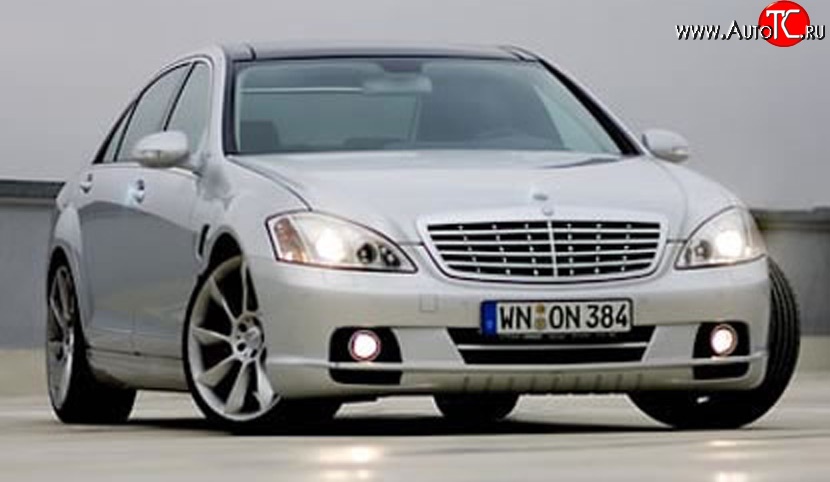 16 049 р. Передний бампер LORINSER Mercedes-Benz S class W221 (2006-2013) (Неокрашенный)  с доставкой в г. Пермь