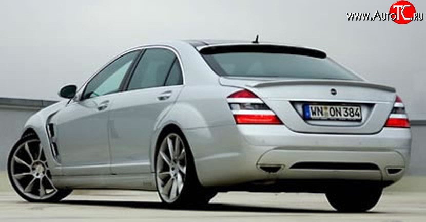 16 049 р. Задний бампер LORINSER Mercedes-Benz S class W221 (2006-2013) (Неокрашенный)  с доставкой в г. Пермь