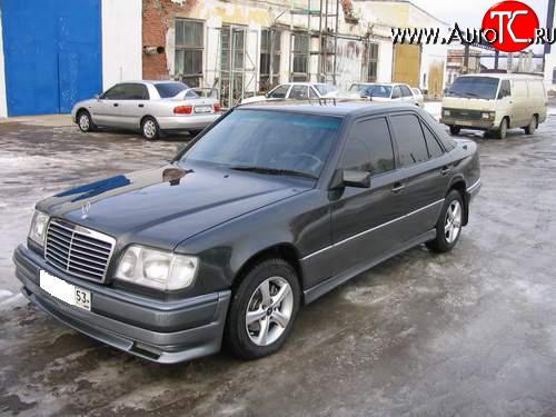 2 049 р. Накладка на передний бампер Mercedes-Benz E-Class W124 седан дорестайлинг (1984-1993)  с доставкой в г. Пермь