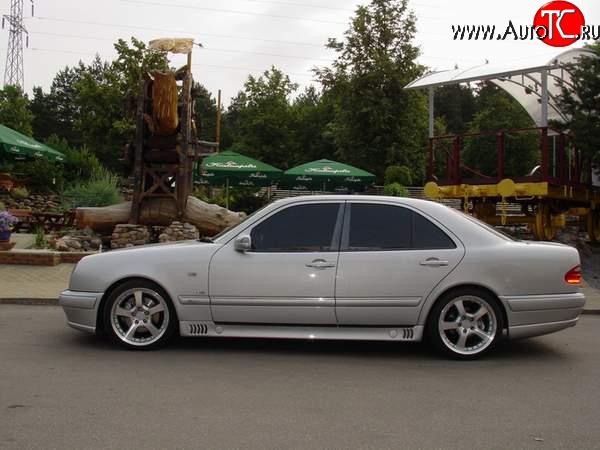 9 799 р. Пороги накладки Lorinzer Mercedes-Benz E-Class W210 дорестайлинг седан (1996-1999) (Неокрашенные)  с доставкой в г. Пермь