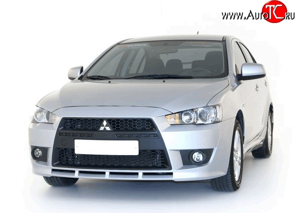 22 899 р. Передний бампер Standart Plus Mitsubishi Lancer 10 CY хэтчбэк дорестайлинг (2007-2010) (Неокрашенный)  с доставкой в г. Пермь