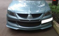 6 399 р. Накладка переднего бампера Evo Mitsubishi Lancer 9 CS универсал 1-ый рестайлинг (2003-2005) (Неокрашенная)  с доставкой в г. Пермь. Увеличить фотографию 2