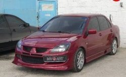 6 399 р. Накладка переднего бампера Evo Mitsubishi Lancer 9 CS универсал 1-ый рестайлинг (2003-2005) (Неокрашенная)  с доставкой в г. Пермь. Увеличить фотографию 4
