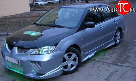 6 699 р. Передний бампер OS Mitsubishi Lancer 9 CS седан 2-ой рестайлинг (2005-2009)  с доставкой в г. Пермь