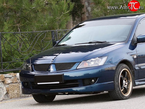 5 749 р. Накладка переднего бампера Sport 2.0  Mitsubishi Lancer  9 CS (2005-2009) седан 2-ой рестайлинг, универсал 2-ой рестайлинг (Неокрашенная)  с доставкой в г. Пермь