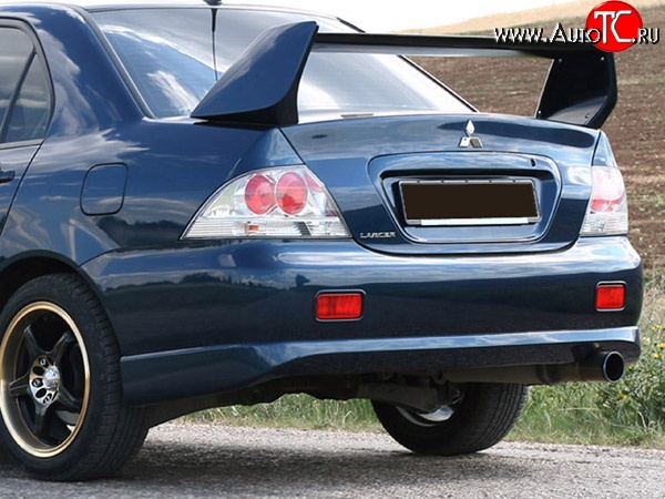 5 399 р. Накладка заднего бампера Sport 2.0  Mitsubishi Lancer  9 CS (2003-2009) седан 1-ый рестайлинг, седан 2-ой рестайлинг (Неокрашенная)  с доставкой в г. Пермь