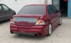14 299 р. Задний бампер Evo  Mitsubishi Lancer  9 CS (2003-2009) седан 1-ый рестайлинг, седан 2-ой рестайлинг (Неокрашенный)  с доставкой в г. Пермь. Увеличить фотографию 2