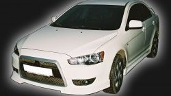 4 999 р. Накладка на решётку радиатора GT Dynamics Mitsubishi Lancer 10 CY седан дорестайлинг (2007-2010) (Неокрашенная)  с доставкой в г. Пермь. Увеличить фотографию 2
