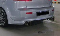 5 299 р. Накладка Zodiak V2 на задний бампер Mitsubishi Lancer 10 CY седан рестайлинг (2011-2017) (Неокрашенная)  с доставкой в г. Пермь. Увеличить фотографию 2