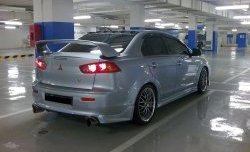 5 299 р. Накладка Zodiak V2 на задний бампер Mitsubishi Lancer 10 CY седан рестайлинг (2011-2017) (Неокрашенная)  с доставкой в г. Пермь. Увеличить фотографию 4