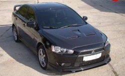 4 999 р. Накладка Zodiak на передний бампер Mitsubishi Lancer 10 CY седан дорестайлинг (2007-2010) (Неокрашенная)  с доставкой в г. Пермь. Увеличить фотографию 4