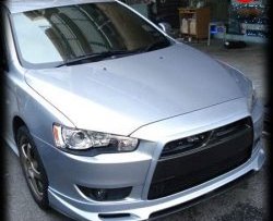 4 999 р. Накладка Zodiak на передний бампер Mitsubishi Lancer 10 CY седан дорестайлинг (2007-2010) (Неокрашенная)  с доставкой в г. Пермь. Увеличить фотографию 7