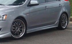 Пороги накладки Zodiak Mitsubishi Lancer  10 CY (2007-2017) седан дорестайлинг, хэтчбэк дорестайлинг, седан рестайлинг, хэтчбек 5 дв рестайлинг
