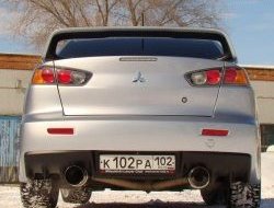 11 699 р. Спойлер Evo V1 Высокий Mitsubishi Lancer 10 CY седан рестайлинг (2011-2017) (Неокрашенный)  с доставкой в г. Пермь. Увеличить фотографию 2