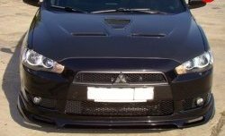 Пластиковый капот Evo Mitsubishi Lancer  10 CY (2007-2017) седан дорестайлинг, хэтчбэк дорестайлинг, седан рестайлинг, хэтчбек 5 дв рестайлинг