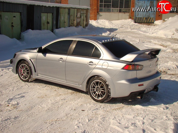 2 159 р. Диффузор Evo на крышу  Mitsubishi Lancer  10 CY (2007-2017) седан дорестайлинг, седан рестайлинг (Неокрашенный)  с доставкой в г. Пермь