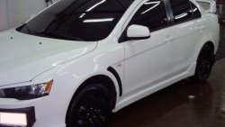 4 189 р. Пороги накладки Evo Mitsubishi Lancer 10 CY седан рестайлинг (2011-2017) (Неокрашенные)  с доставкой в г. Пермь. Увеличить фотографию 2
