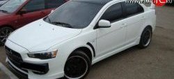 4 189 р. Пороги накладки Evo Mitsubishi Lancer 10 CY седан рестайлинг (2011-2017) (Неокрашенные)  с доставкой в г. Пермь. Увеличить фотографию 3