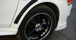 2 799 р. Комплект жабер на передние крылья Evo Mitsubishi Lancer 10 CY седан дорестайлинг (2007-2010) (Неокрашенный)  с доставкой в г. Пермь. Увеличить фотографию 2
