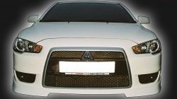 4 249 р. Накладка переднего бампера GT Dynamics Mitsubishi Lancer 10 CY седан дорестайлинг (2007-2010) (Неокрашенная)  с доставкой в г. Пермь. Увеличить фотографию 2
