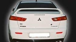 4 249 р. Накладка заднего бампера GT Dynamics Mitsubishi Lancer 10 CY седан рестайлинг (2011-2017) (Неокрашенная)  с доставкой в г. Пермь. Увеличить фотографию 2