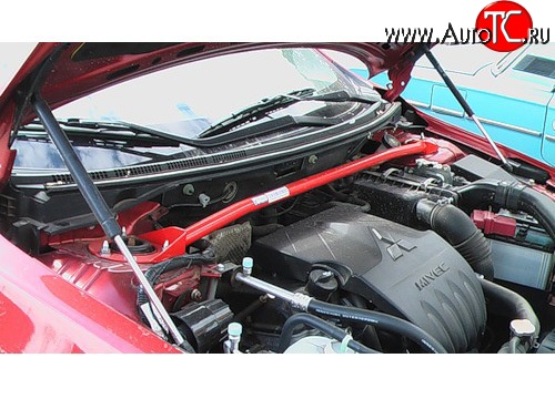 3 189 р. Растяжка передних стоек Sport Mitsubishi Lancer 10 CY седан дорестайлинг (2007-2010)  с доставкой в г. Пермь