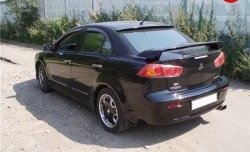 3 899 р. Козырёк на заднее лобовое стекло Sport Mitsubishi Lancer 10 CY седан рестайлинг (2011-2017) (Неокрашенный)  с доставкой в г. Пермь. Увеличить фотографию 2