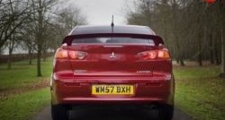 3 499 р. Задний бампер Стандарт Mitsubishi Lancer 10 CY седан рестайлинг (2011-2017) (Неокрашенный)  с доставкой в г. Пермь. Увеличить фотографию 2