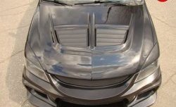 31 999 р. Пластиковый капот Evo Mitsubishi Lancer 9 CS универсал 1-ый рестайлинг (2003-2005) (Неокрашенный)  с доставкой в г. Пермь. Увеличить фотографию 3