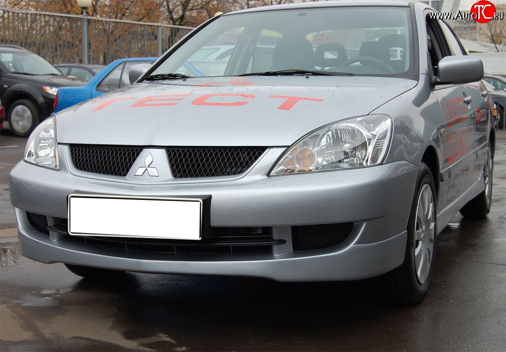 4 249 р. Накладка переднего бампера GT Dynamics Mitsubishi Lancer 9 CS универсал 1-ый рестайлинг (2003-2005) (Неокрашенная)  с доставкой в г. Пермь