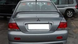 4 249 р. Накладка заднего бампера GT Dynamics Mitsubishi Lancer 9 CS седан 1-ый рестайлинг (2003-2005) (Неокрашенная)  с доставкой в г. Пермь. Увеличить фотографию 2