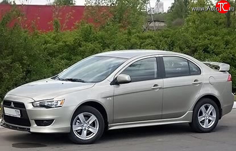 3 699 р. Пороги накладки Сток 2л Mitsubishi Lancer 10 CY седан дорестайлинг (2007-2010) (Неокрашенные)  с доставкой в г. Пермь